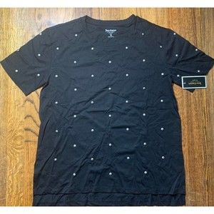 Juicy Couture Women's Black Label Knit Dome Studded Embroidery Tee Medium
